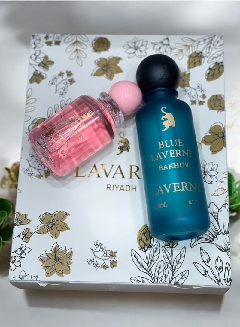 Laverne Package - 2 Pieces: Blue laverne Bakhur 200ml & Miss laverne 100ml